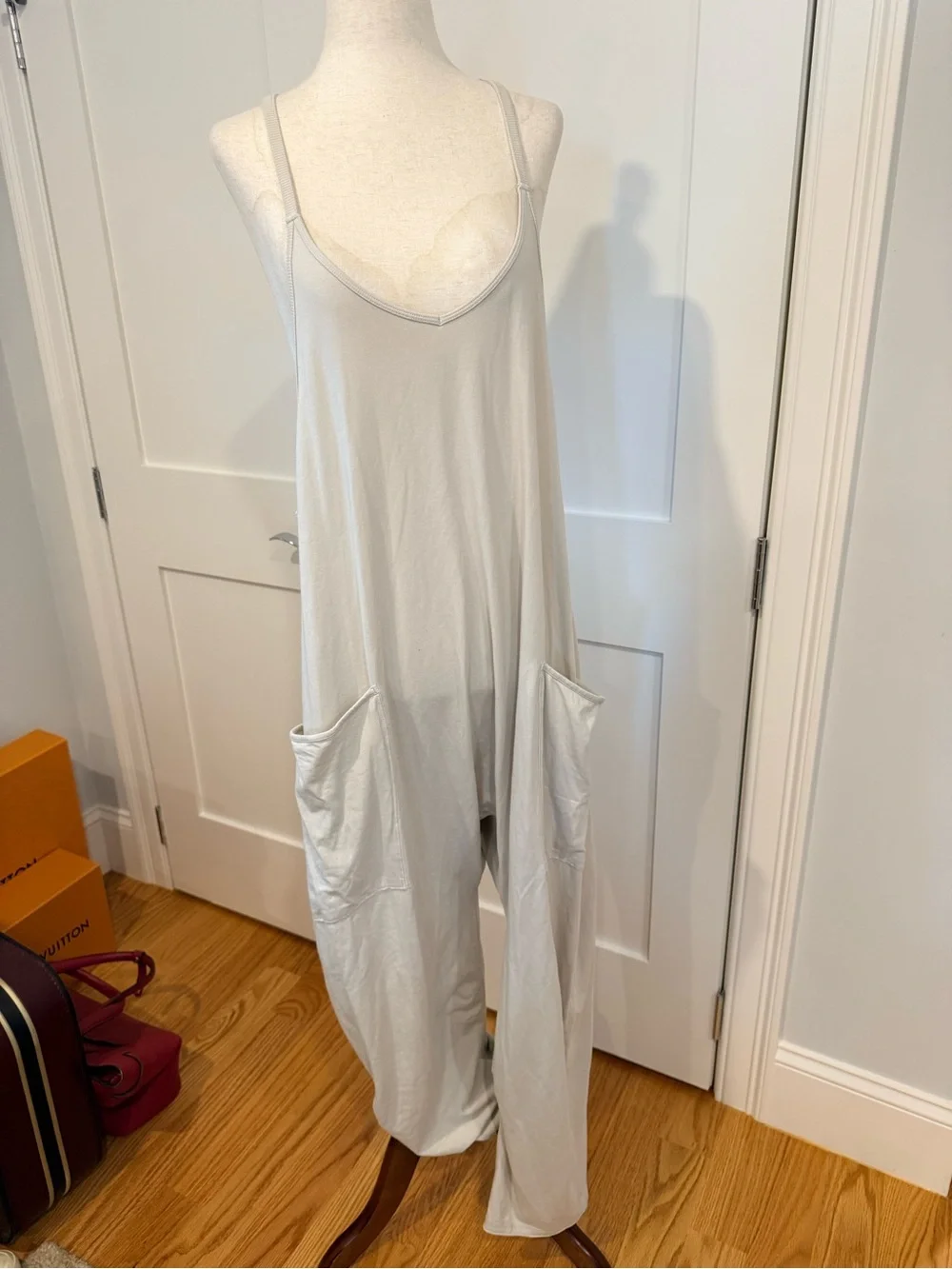 Free People Hot Shot Onsie Drop-Crotch Cotton Jumpsuit - Picture 15 of 16